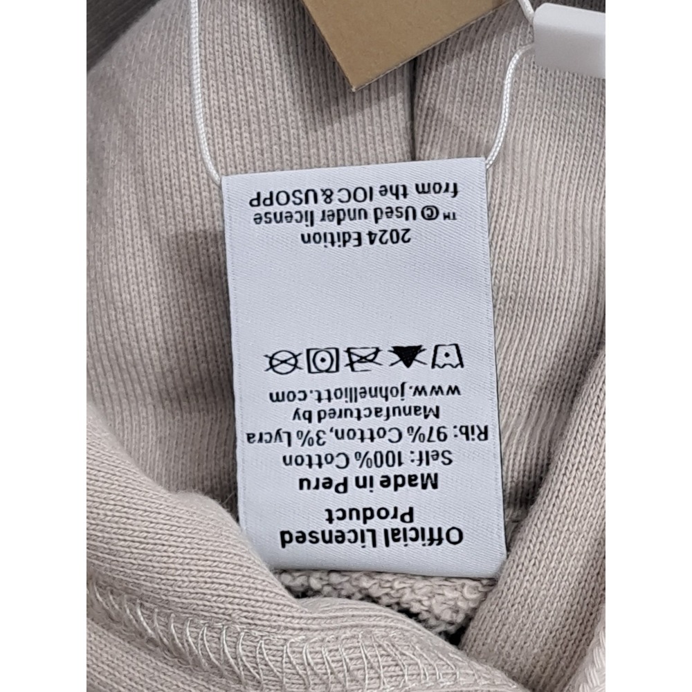 John Elliott x Olympics Paris Hoodie Men's Size 2 Medium Beige Heritage - Picture 7 of 8